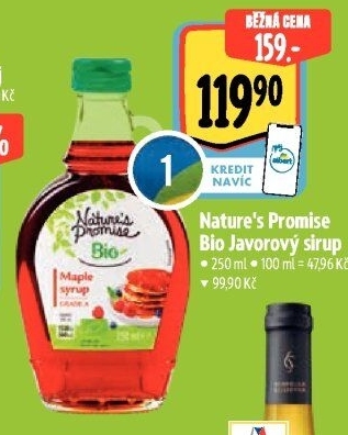 Javorový sirup bio Nature'