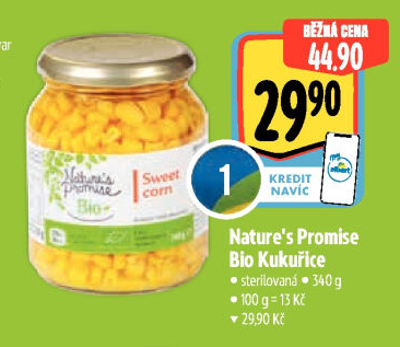 Kukuřice bio Nature'