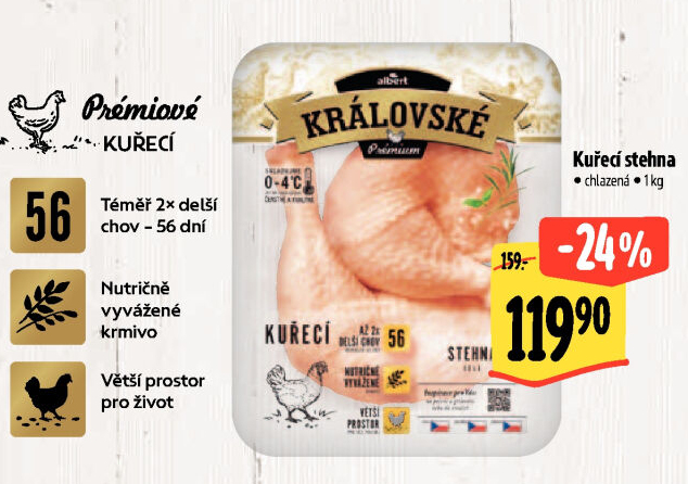 Kuřecí stehna královská Premium Albert