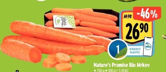 Mrkev bio Nature'