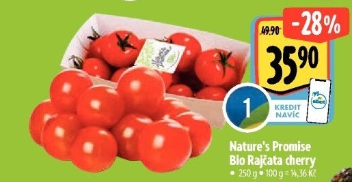 Rajčata cherry bio Nature'