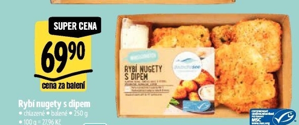 Rybí nugety s dipem Deutsche See