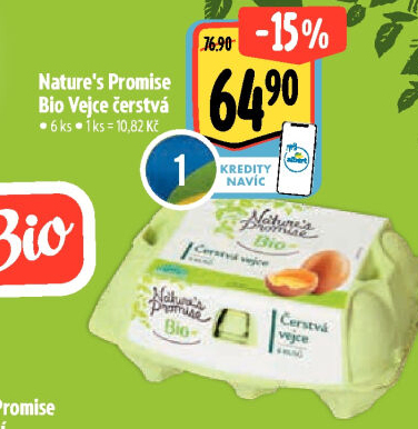 Vejce bio Nature'
