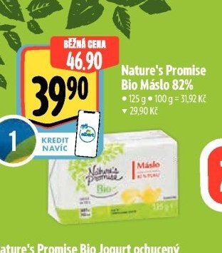 Nature's Promise Bio Máslo 82%