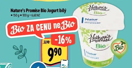 Bílý jogurt Bio Nature'