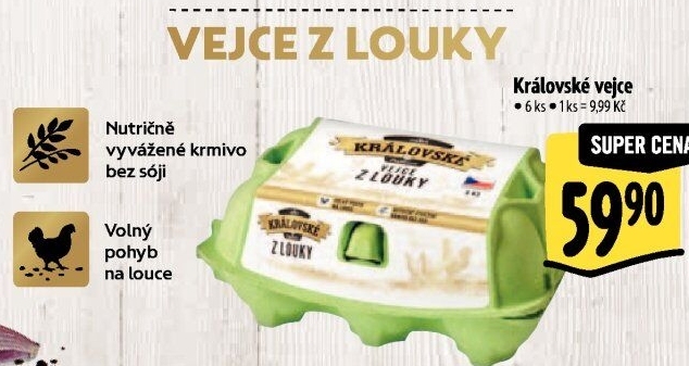 Královské vejce z louky Albert