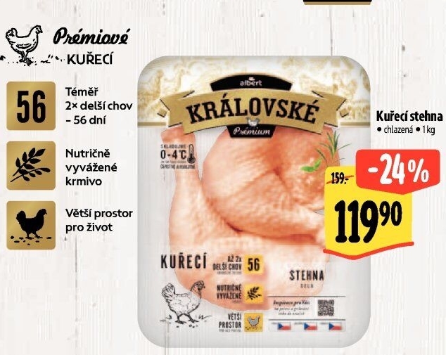 Kuřecí stehna královská Premium Albert