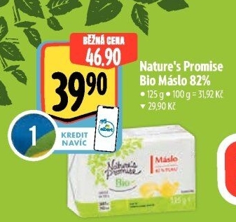 Máslo bio Nature'