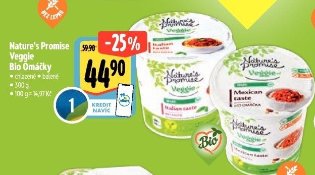 Omáčky bio Veggie Nature'