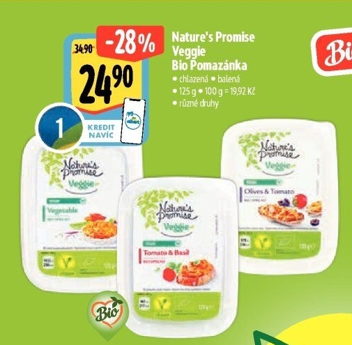 Pomazánky Veggie Bio Nature'