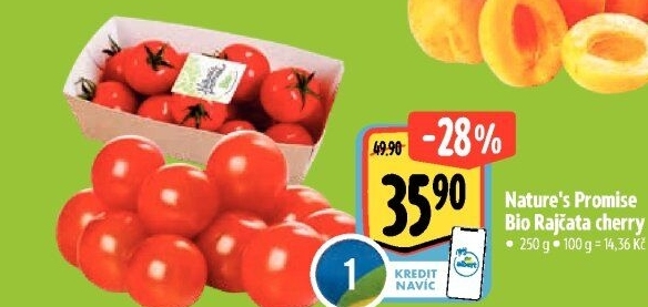 Rajčata cherry bio Nature'