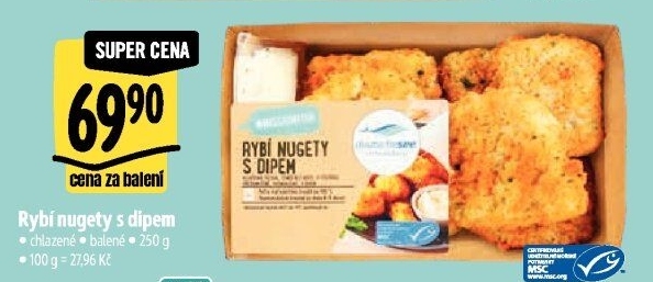 Rybí nugety s dipem Deutsche See