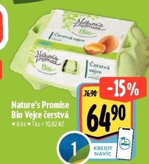 Vejce bio Nature'