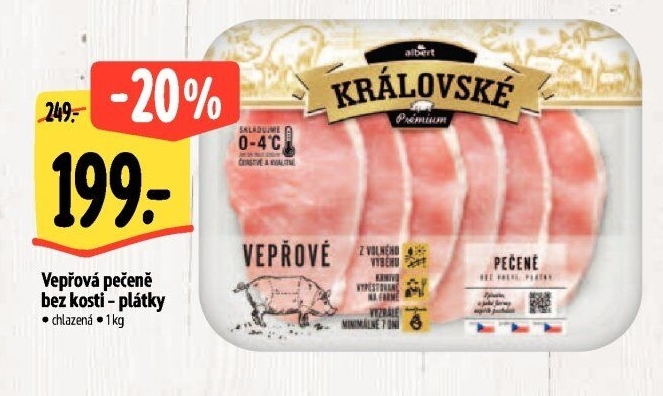 Vepřová pečeně bez kosti Královská Albert