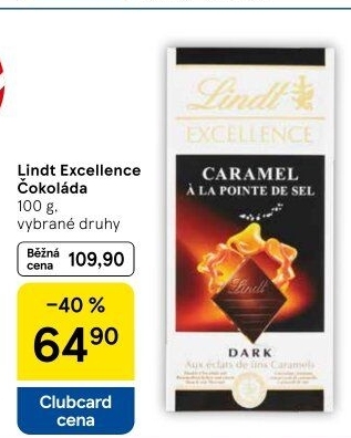 Čokoláda Excellence Lindt