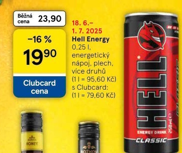 Energetický nápoj Hell