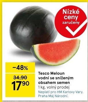 Meloun vodní Tesco