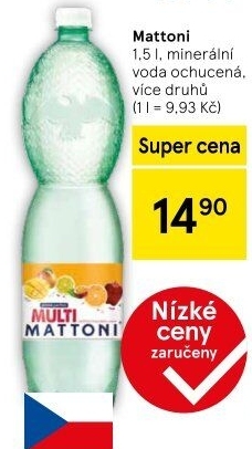 Ochucená voda Mattoni