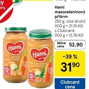 Příkrm masozeleninový Hami