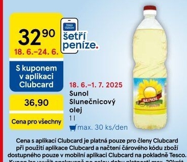 Slunečnicový olej Sunol