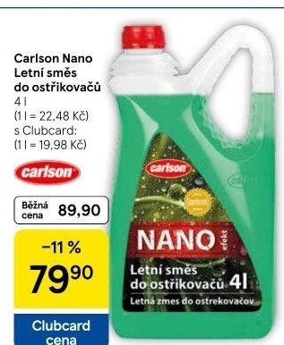Směs do ostřikovačů letní Nano Carlson