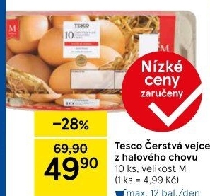 Vejce M Tesco