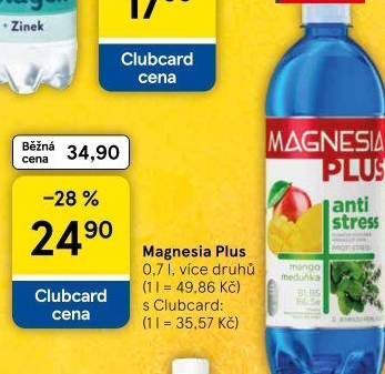 Voda ochucená plus Magnesia