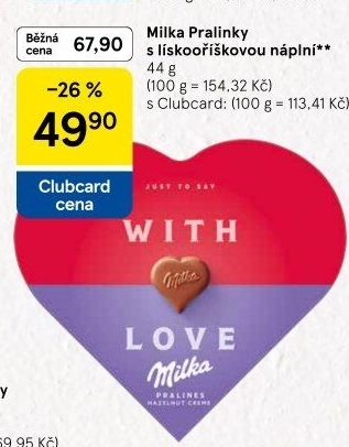 Bonboniéra Pralinky Milka