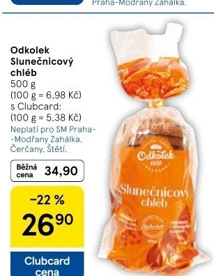 Chléb slunečnicový Odkolek