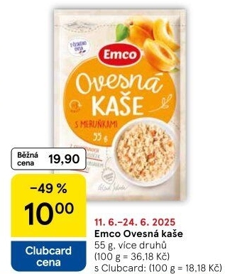 Kaše ovesná Emco