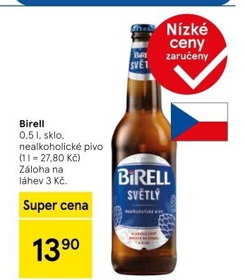 Nealkoholické pivo Birell