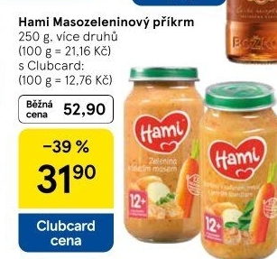 Příkrm masozeleninový Hami