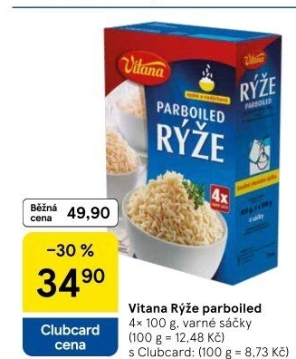 Rýže parboiled Vitana