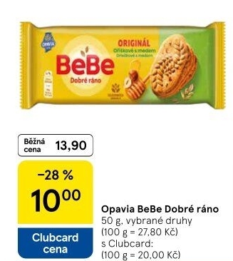 Sušenky BeBe Dobré ráno Opavia