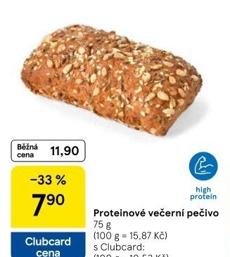 Večerní proteinové pečivo