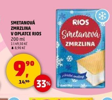 SMETANOVÁ ZMRZLINA V OPLATCE RIOS