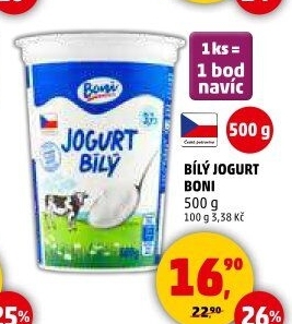 Bílý jogurt Boni