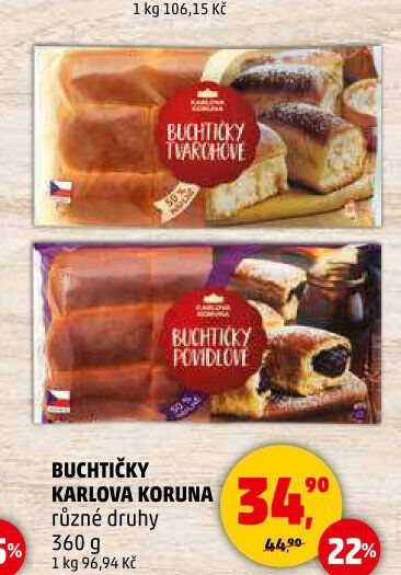 České buchtičky Karlova Koruna