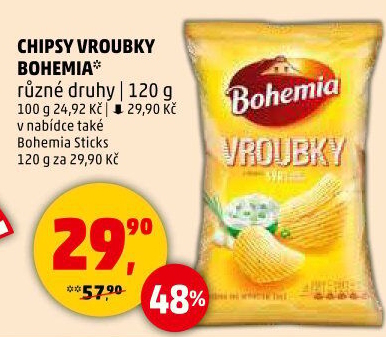 Chipsy Vroubky Bohemia Chips