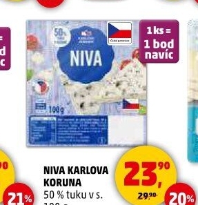 Sýr niva Karlova Koruna