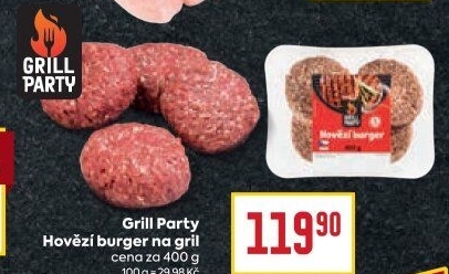 Hovězí burger Grill Party