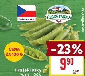 Hrášek zelený Česká farma
