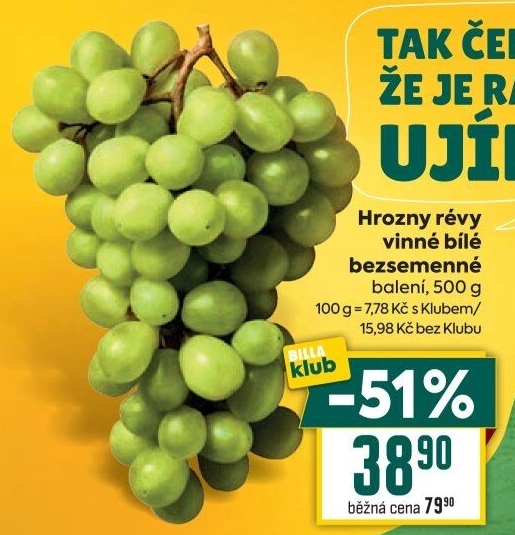 Hrozny bílé bezsemenné