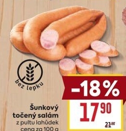 Salám šunkový točený