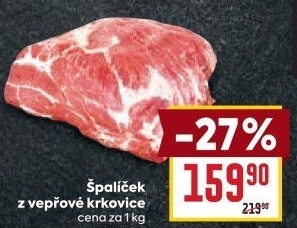 Špalíček z vepřové krkovice