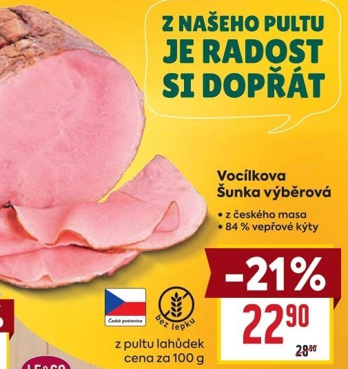 Šunka výběrová Vocílka