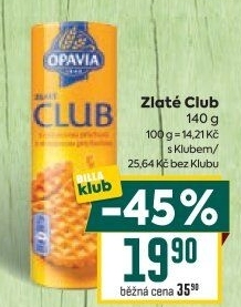 Sušenky Zlaté Club Opavia