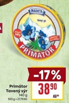Sýr tavený Primátor Madeta