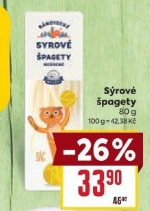 Sýrové špagety Bánovecké Milsy