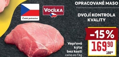 Vepřová kýta bez kosti Vocílka